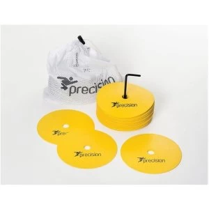 image of Precision Medium Round Rubber Marker Discs Yellow (Set of 20)