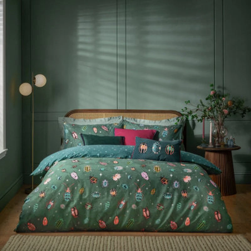 Image of Furn Beetalis Reversible Duvet Cover and Pillowcase Set