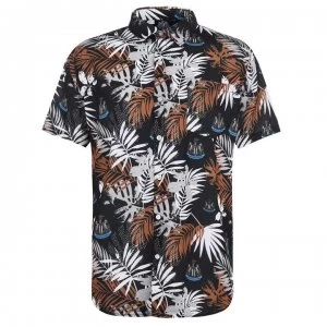 image of NUFC Floral Shirt Mens - Black