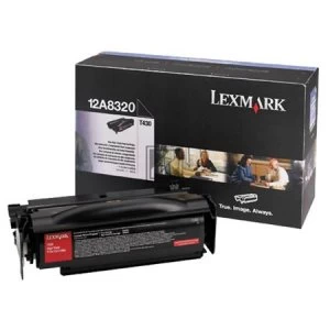 Image of Lexmark 12A8320 Black Laser Toner Ink Cartridge
