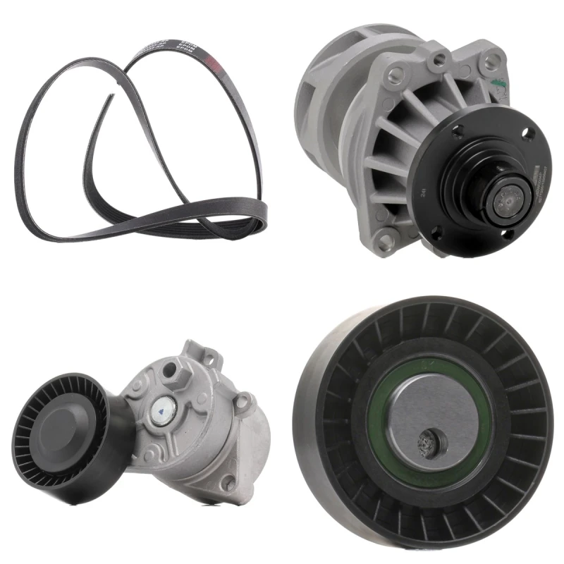Image of RIDEX PLUS 4172P0012P Water Pump + V-Ribbed Belt Kit Water Pump + V-Ribbed Belt Kit (4172)