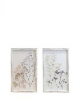 Image of Arthouse Set Of 2 Silhouette Prints On Glass