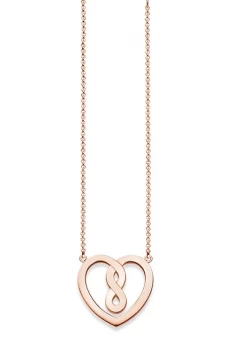 image of Ladies Thomas Sabo Sterling Silver Glam & Soul Infinity Heart Necklace KE1496-415-12-L42V