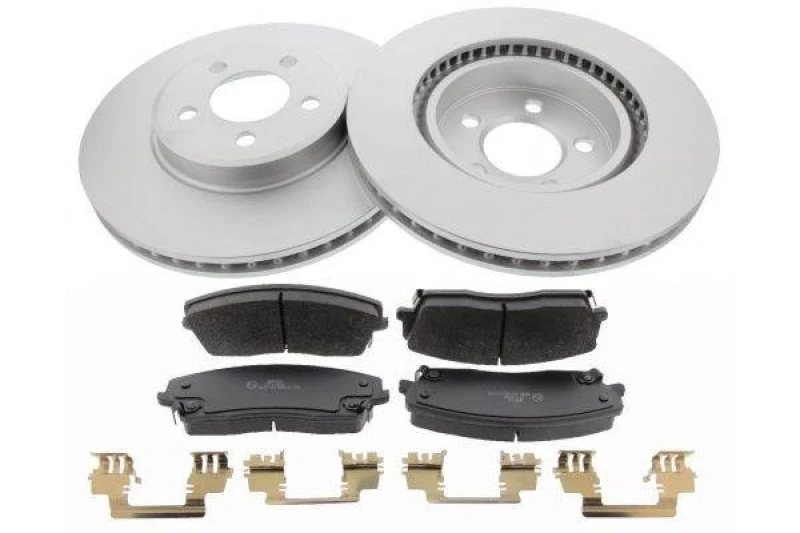 Image of MAPCO 47794HPS Brake disc and pads set Front Axle, Brake Disc Type: Vented, with acoustic wear warning Brake Set,disc brakes (3405)
