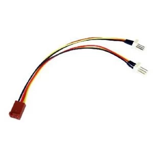 image of 3-Pin Fan (F) to 2 x 3-Pin Fan (M + M) 0.15m OEM Internal Splitter Cable