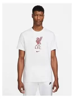 Image of Nike Liverpool Nike Crest Club Tee - White/Red Size M Men
