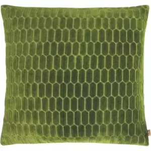 Image of Kai Rialta Geometric Cushion Cover (One Size) (Fern) - Fern