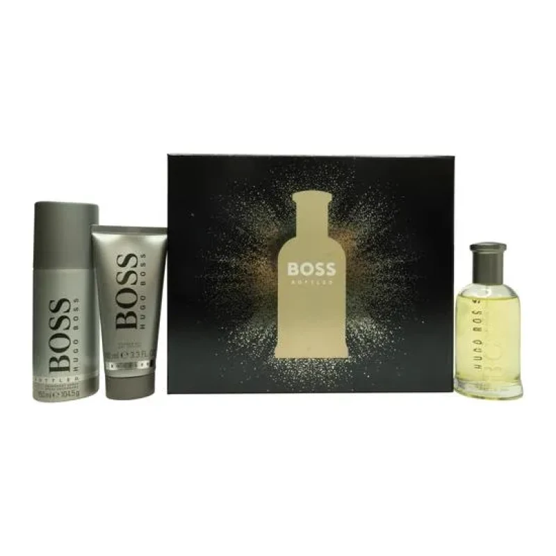 Image of Hugo Boss Boss Bottled Eau de Toilette & Shower Gel & Deospray 100ml + 100ml + 150ml