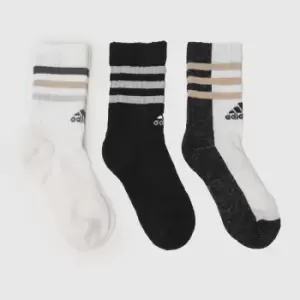 Image of adidas multi kids crew sock 3 pack