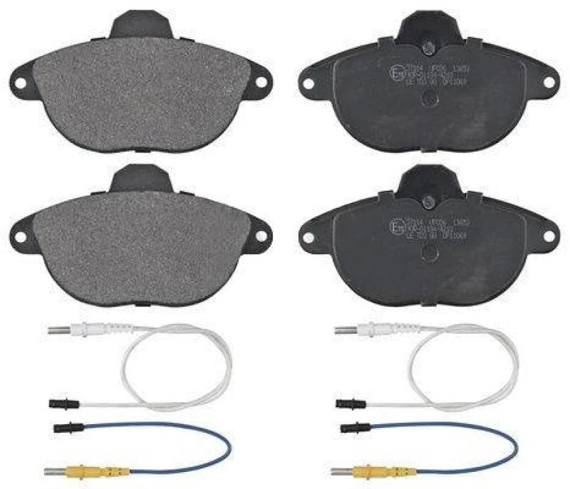 Image of A.B.S. 37114 Brake pad set incl. wear warning contact Brake Pad Set,disc brake (402)