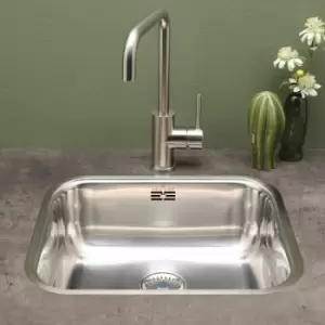 image of Colorado Single Bowl Kitchen Sink Waste Stainless Steel Undermount Inset - Reginox