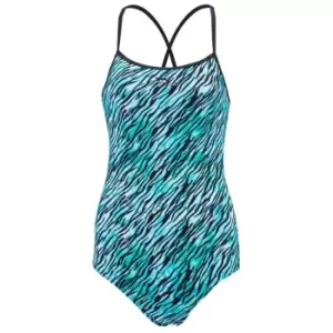 Image of Slazenger Tie Back Swimsuit Womens - Black