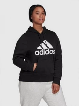 Image of Adidas Badge Of Sport Overhead Hoodie - Black