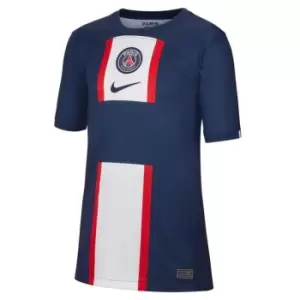 Image of Nike Paris Saint Germain Home Shirt 2022 2023 Juniors - Blue
