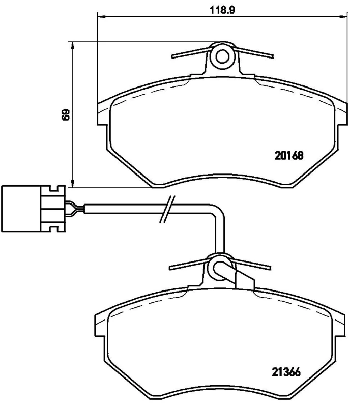 Image of BREMBO Brake pad set BREMBO P 85 034