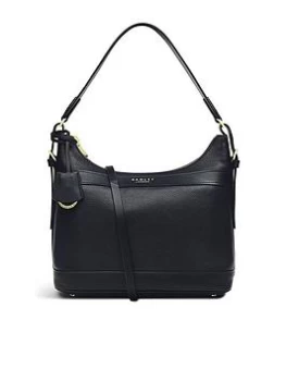 image of Radley Peregrine Road Leather Large Ziptop Crossbody Bag - Black