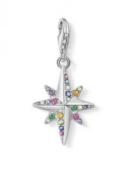 Thomas Sabo Silver Colourful Star Compass Charm