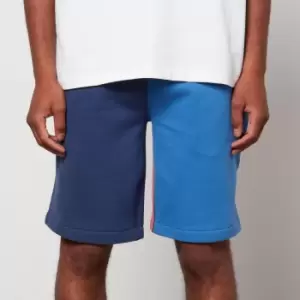 Polo Ralph Lauren Colour-Block Fleece-Back Cotton-Jersey Shorts - L