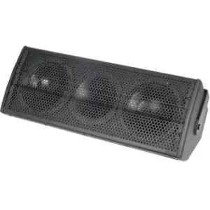 image of Premium Black 320W Multi Angle Dual Sub Speakers Wall Mount Enclosure Cabinet