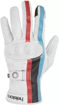 Image of Helstons Eagle Air Motorcycle Gloves, white-red, Size 2XL, white-red, Size 2XL