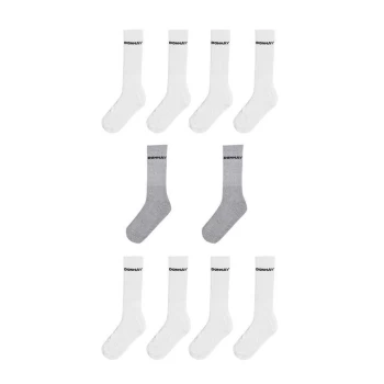 image of Donnay 10 Pack Quarter Socks Mens - White