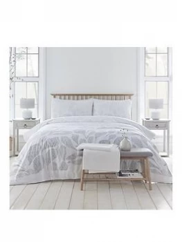 Image of Drift Home Textured Leaf Duvet Set - Ks
