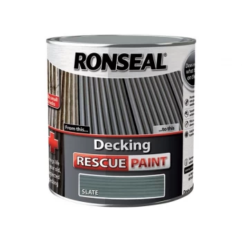 image of Ronseal Rescue Decking Paint - Slate 2.5L