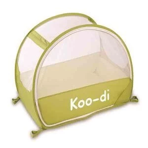 image of Koo-di Pop Up Travel Bubble Cot Lemon and Lime Black