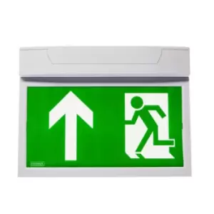 image of Channel Smarter Safety Camber Surface Emergency Exit Sign Maintained Self Test C/W With Pictogram Pack - E-CAMBER-SURF-ST