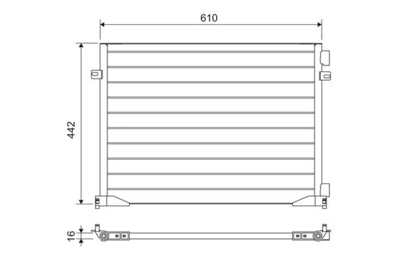 Image of Air conditioning condenser VALEO 817644