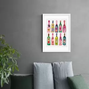 Image of East End Prints Champagne Print MultiColoured