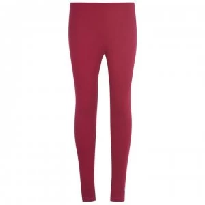 image of Benetton Solid Leggings - 223 Dark Pink