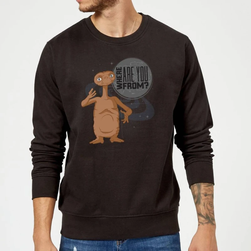 Image of ET Where Are You From Sweatshirt - Black - L