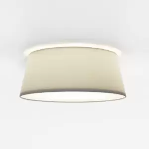 Image of Taiko Cylindrical 33cm Bowl Ceiling Light, Putty Fabric