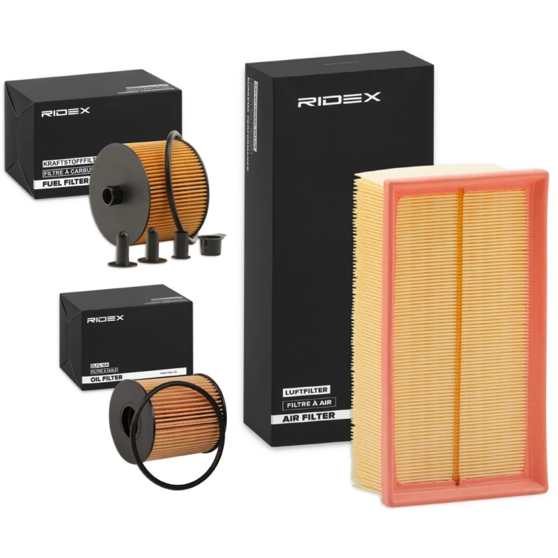 Image of RIDEX 4055F22899 Filter Set with gaskets/seals Filter Set (4055)
