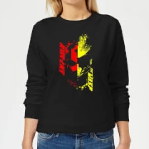 Image of Ant-Man And The Wasp Split Face Womens Sweatshirt - Black