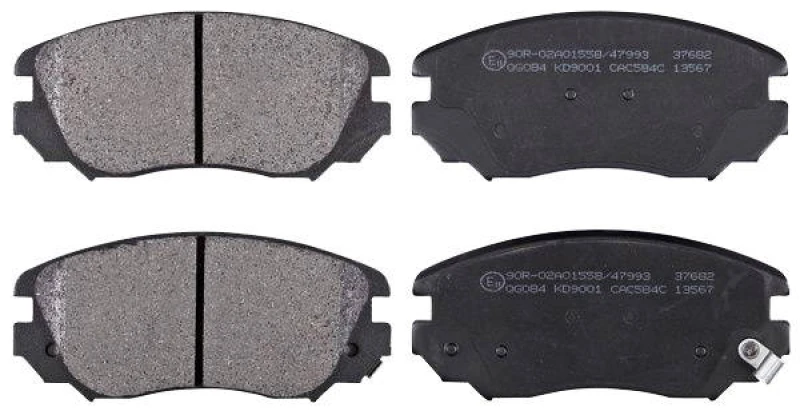 Image of A.B.S. 37682 Brake pad set with acoustic wear warning Brake Pad Set,disc brake (402)