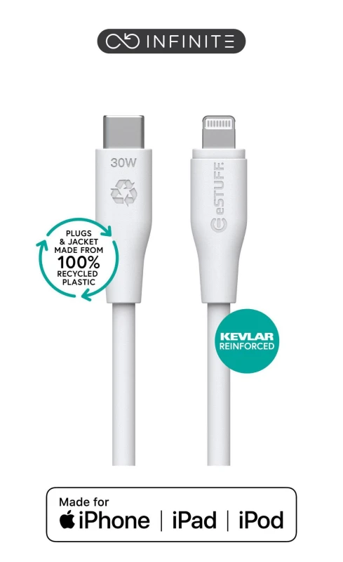 Image of eSTUFF ES602370-BULK lightning cable 3m White