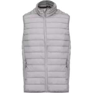 image of Kariban Mens Quilted Lightweight Down Bodywarmer (L) (Marl Silver)