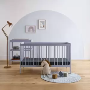 Image of Cuddleco Nola 2 Piece Nursery Furniture Set - Flint Blue