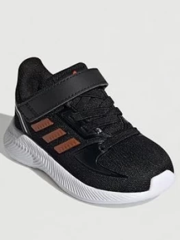 Image of adidas Runfalcon 2.0 Infants - Black/Orange, Size 4