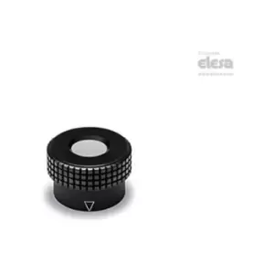 Image of Elesa - Knurled control knob-MBR.30 B-5+CK-C2 Orange