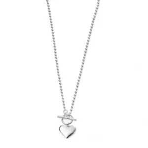 image of Beginnings Sterling Silver Heart Ball Chain Necklaces N4221