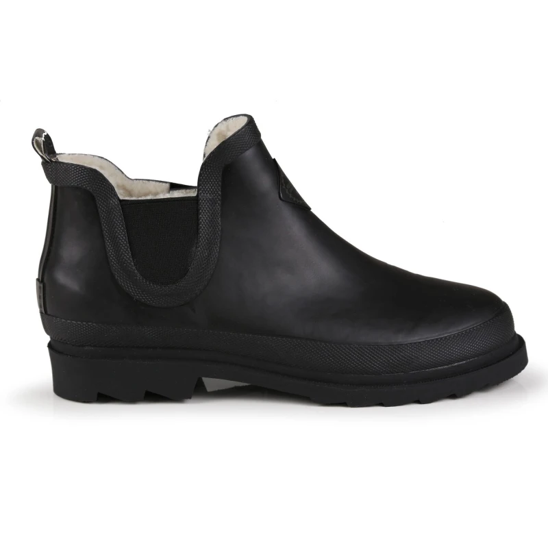 Image of Regatta Womens Harper Cosy Fur Lined Anlke Wellington Boots UK Size 6 (EU 39) Black RWF630-800-6