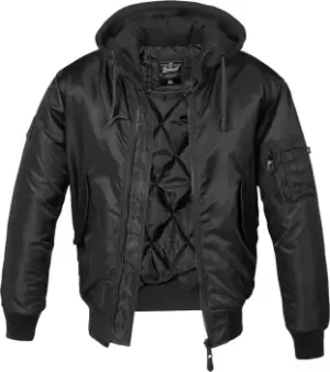 Image of Brandit MA1 Sweat Hooded Jacket, black, Size 2XL, black, Size 2XL