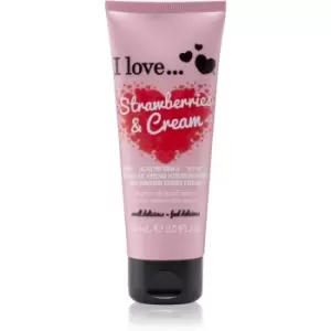 image of I love... Strawberries & Cream Hand Cream 75ml