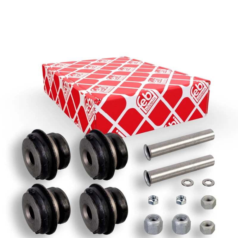 Image of FEBI BILSTEIN 09747 Mounting Kit, control lever Front Axle Right, with fastening material, with fastening/mounting material Mounting Kit,control leve