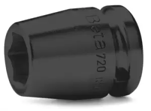 image of Beta Tools 720 1/2" Square Drive Standard Impact Socket 10mm 007200010