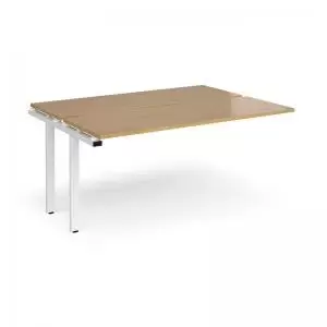 Image of Adapt add on units back to back 1600mm x 1200mm - white frame and oak