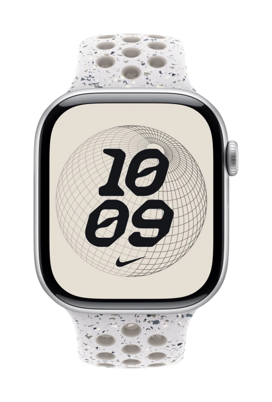 Image of Apple Apple Nike Sport Band Grey Aluminium, Fluoroelastomer MGC44ZM/A
